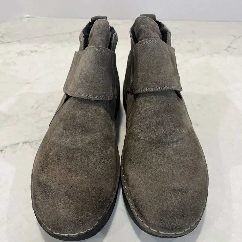 Josef Seibel NEW Calais 53 EU 37 US 6 -6.5 Taupe Comfort Ankle Boots Suede‎